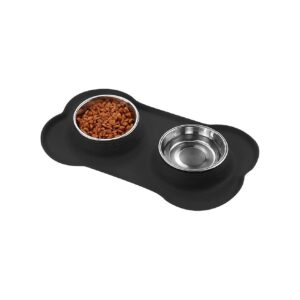 Slip and Non-Skid Pet Bowls for Small Breeds of Dogs and Cats with Durable Construction