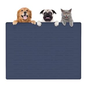 Slip and Waterproof Silicone Pet Food and Water Bowl Mat for Floors