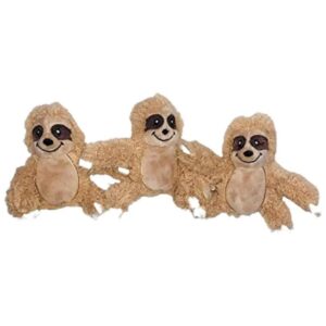 Sloth Plush Toy for Small to Medium Size Dogs, Hide and Seek Squeaky Toy with Puzzle Play