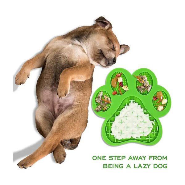 Slow Dispensing Treater Mat for Dogs with Suction Cups for Anxiety Grooming Training