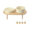 Slow Eating Ceramics Feeder for Small to Medium Breed Dogs and Cats