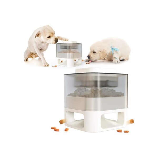 Slow Eating Dog Feeder with Fun Food Leaker and Puzzle Toy