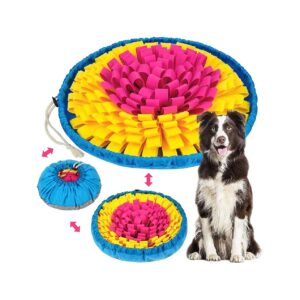 Slow Eating Dog Mat with Interactive Puzzle Toys for Small Medium and Large Dogs