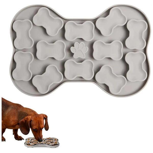 Slow Feeder Cat and Dog Mat with Food Grade Silicone and Suction Cup