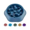 Slow Feeder Dog Bowl for Small Medium Sizes Feeds Healthy with Fun Interactive Design