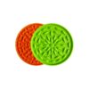 Slow Feeder Silicone Dog Mat 2 Pack for Dog Food and Dog Treats