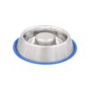 Slow Feeder Stainless Steel Bowl with Non Slip Rubber Bottom for Cats and Dogs