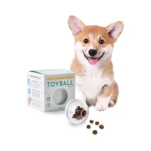 Slow Feeding Dog Toy Ball with Treat Dispenser for Impulse Control and Weight Management