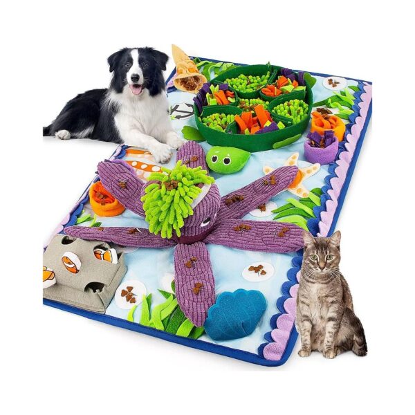 Slow Feeding Mat for Dogs Medium Breeds with Interactive Puzzle Design for Mealtime Fun