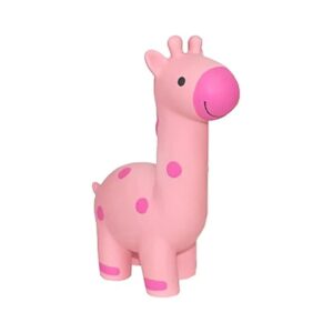 Small 5 Inch Latex Squeaker Giraffe Dog Toy in Assorted Color Options