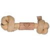 Small 9mm Diameter Leather Knotted Bone for Puppy Oral Health