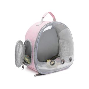 Small Animal Carrier Backpack for Lizards Guinea Pigs with Bubble Window