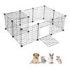 Small Animal Exercise Pen with Metal Wire Mesh and Cable Ties for Guinea Pigs and More