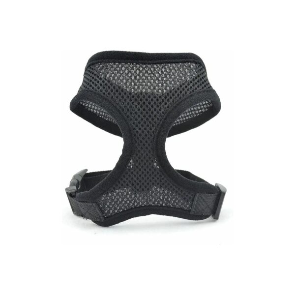 Small Black Nylon Mesh Pet Harness with Safe and Easy Control