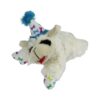 Small Blue Lamb Chop Dog Toy with Squeaker for Birthday Fun