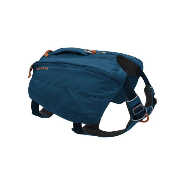 Small Blue Moon Polyester Dog Day Pack with Adjustable Handle and Multiple Leash Points