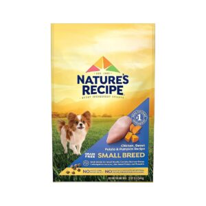 Small Breed Chicken Sweet Potato Pumpkin Recipe Grain Free Adult Dog Food 12lb Bag