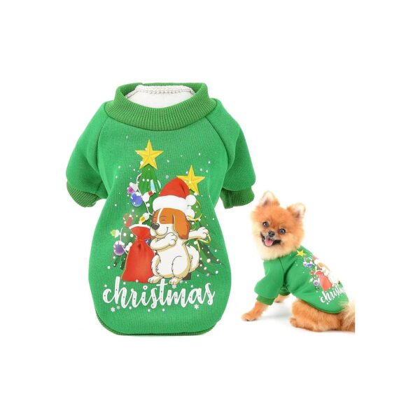 Small Breed Dog Christmas Sweater for Chihuahua Yorkie Toy Poodle Gift