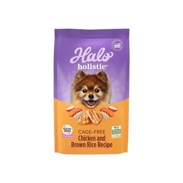 Small Breed Dog Food with Cage-Free Chicken and Brown Rice for Optimal Digestive Health