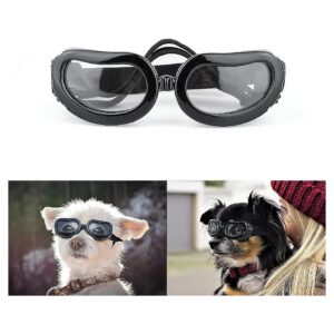 Small Breed Dog Glasses with Adjustable Straps and UV Protection for Comfort