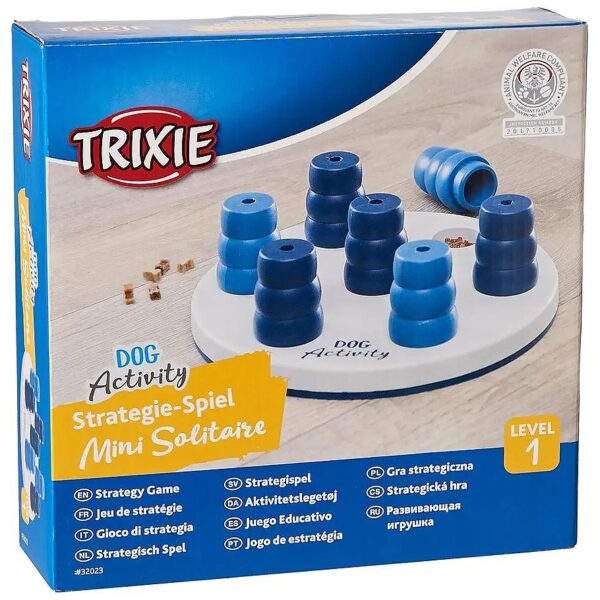 Small Breed Dog Puzzle Toy with 7 Lift-Up Cones and a Built-in Treat Dispenser