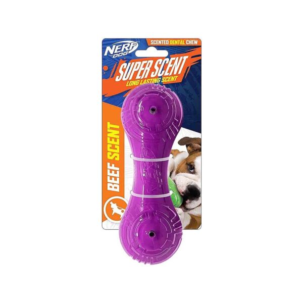 Small Breed Dog Toys with Scented Beef Fillings and Solid Core