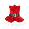 Small Breed Holiday Velvet and Quilted Christmas Dog Cat Costume XL