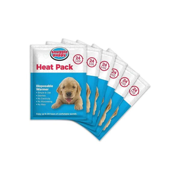 Small Breed Pet Comfort Heat Packs, 6 All-Natural Odorless Replacement Packs for Easy Use