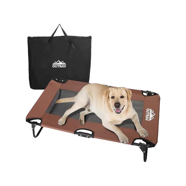 Small Breed Pet Cot with Steel Frame and Bonus Storage Bag