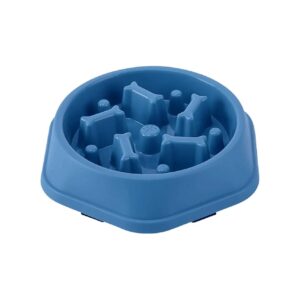 Small Breed Pet Feeding Accessory with Nonslip Slow Feeder Design