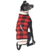 Small Buffalo Plaid Wool Dog Sweater