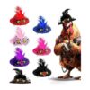 Small Chicken Hats with Adjustable Chin Strap in 7 Colors