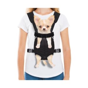 Small Dog Backpack Carrier for Biking, Hiking, and Camping with Adjustable Straps