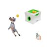 Small Dog Ball Thrower with 3 Included Pets Balls and Long-Lasting Rechargeable Battery