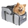 Small Dog Car Seat with Comfortable Console Space and Safety Features