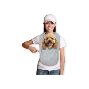 Small Dog Carrier Sling for Cats and Small Breeds with Reusable Polyester Fabric