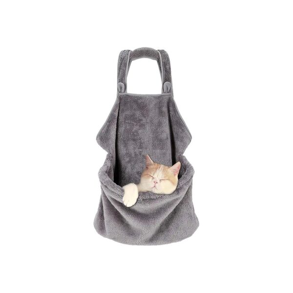 Small Dog Cat Sling Carrier Bag Soft Breathable Cotton Pet Apron Indoors