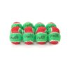 Small Dog Christmas Favorites Squeaky Red and Green Mini Tennis Balls Pack of 12