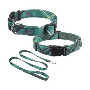 Small Dog Collar and Leash with 5FT Nylon Leash for Small Breed Dogs