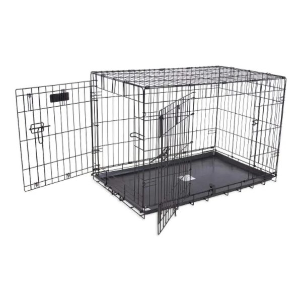 Small Dog Crate with Secure 5-Point Locking System for Pets 15-30 lbs