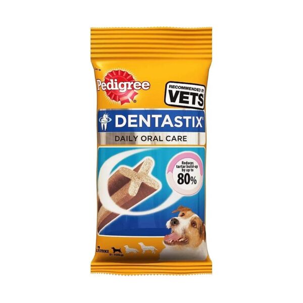 Small Dog Dental Care with X Shaped Tartar Reducing Sticks 10 Pack