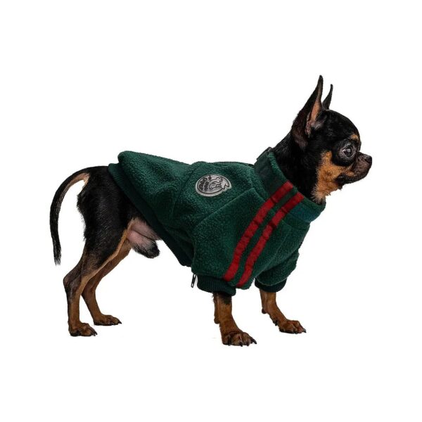 Small Dog Fleece Clothing with Warm and Soft Polyester Fabric and Adjustable Neck