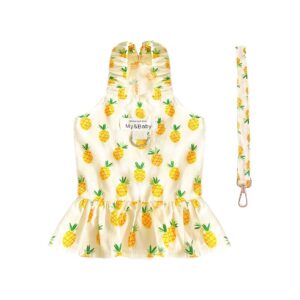 Small Dog Fruit Print Queen Dress Set