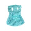 Small Dog Lace Flower Dress Gauze Skirt Princess Blue