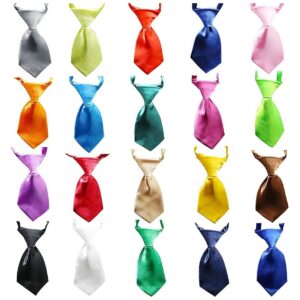 Small Dog Neck Ties for Everyday Wear and Holidays Adjustable Pet Ties