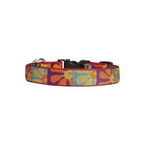 Small Dog Owners' Favorite Adjustable Collar with Crazy Daisy Design