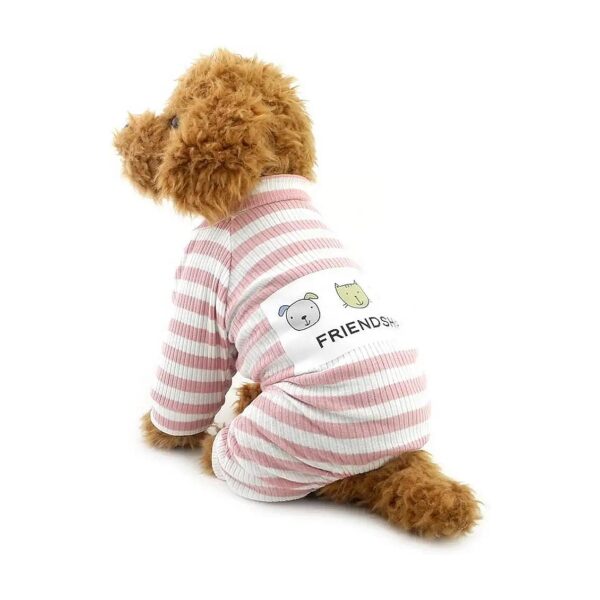 Small Dog Pajamas Style Jumpsuit with Soft 100% Cotton