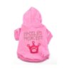 Small Dog Pink Hoodie Christmas T Shirt Spoiled Princess Costume Fit