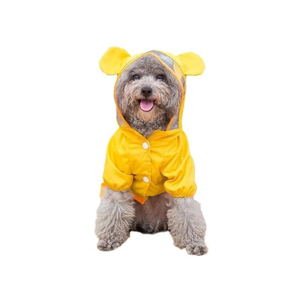 Small Dog Raincoat Poncho Water Proof Clothes with Hood Lightweight Rain Jacket XXL