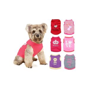 Small Dog Shirts for Girls Teacup Puppies and Small Breed Dogs Gift